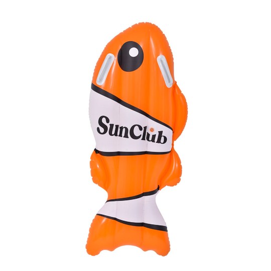 Pool Central; Pool Central Inflatable Clown Fish Swimming Kickboard - 39" - Orange and White; Category:Pool Floats; Image:1